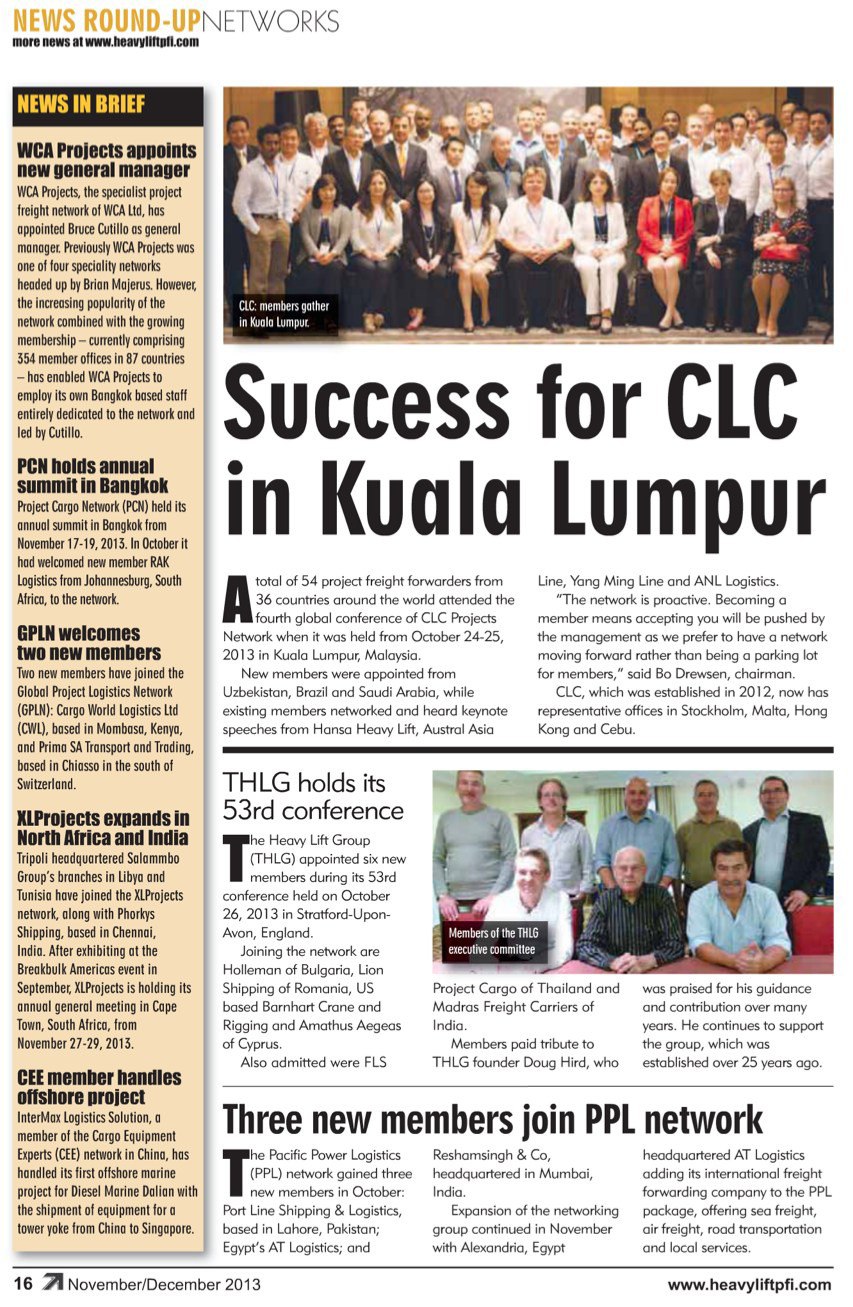  CLC Projects Featured in HLPFI NovDec 2013