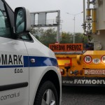 Comark Slovenia, permit and escort of a transformer. Awesome pictures inspite of the bad weather !