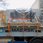 Short notice, that is the word we were looking for. Last minute call for lashing 40’ft FR at seller location. Fortunately our team is fast and flexible. Job well done! Service provided by Comark: lashing/fixing.