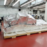 Another high-value machine was packed by Comark’s mobile packaging team