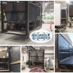 Sea Cargo Logistics moved machinery via open sided trucks from Morocco to Spain
