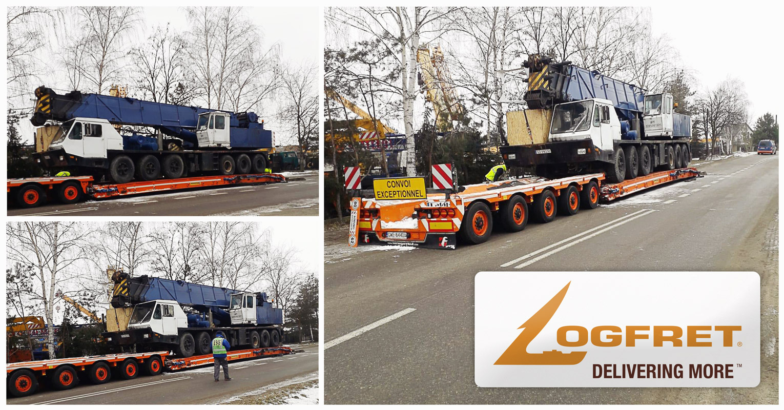 Logfret Poland transported a truck crane from Gdynia to Lome Port, Togo