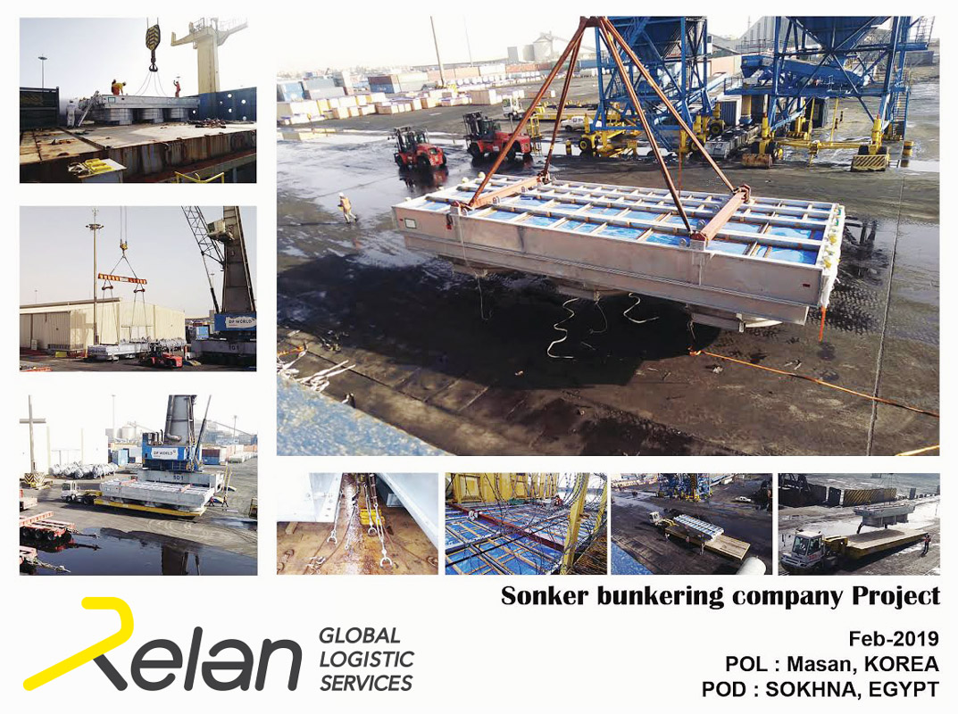 Relan Global Logistics Egypt Recently Handled a Project for Sonker Bunkering Company from Masan, South Korea to Sokhna, Egypt
