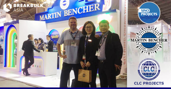 Bo with Sino Projects visiting Martin Bencher at Breakbulk Asia