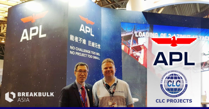 Bo visiting APL at Breakbulk Asia