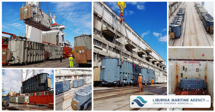 Liburnia Loaded 9 Transformers Weighing Up-to 210 mtons