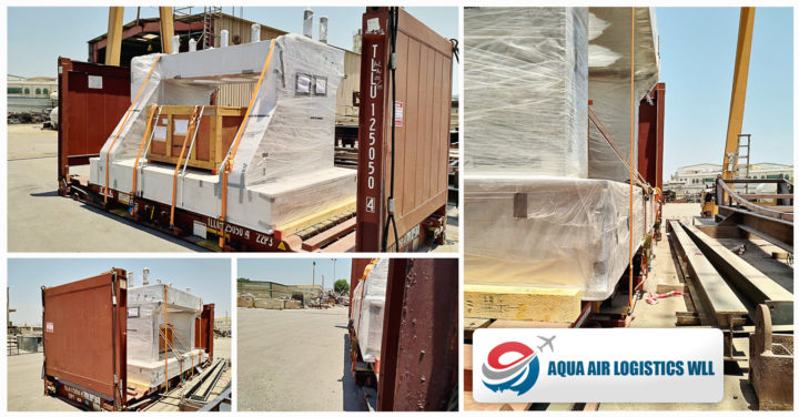 Aqua Air Logistics Loaded Flat Racks from Bahrain to Peru via CMA CGM