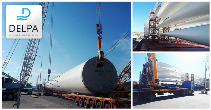 Delpa Shipping & Transport Co Ltd – Wind Turbine Transport Projects