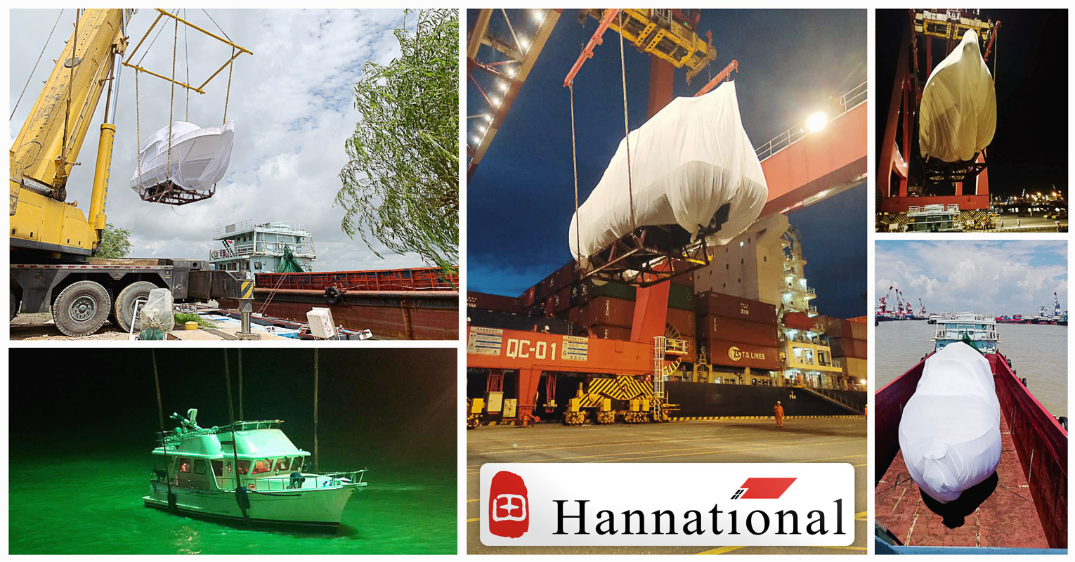 Hannational Shipping Co. Ltd. Handled One 42’ yacht ex-Guangzhou to Malaysia