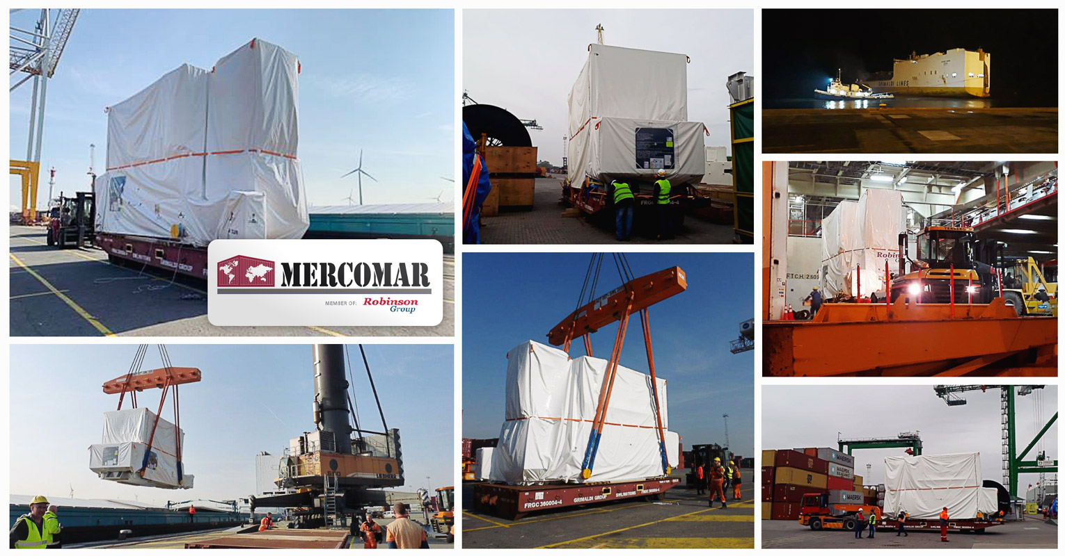Mercomar Moved a GE Generator ex Antwerp to Argentina