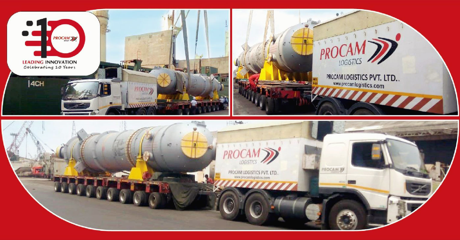 Procam Logistics Efficiently Handles & Transports Combined Feed Exchanger