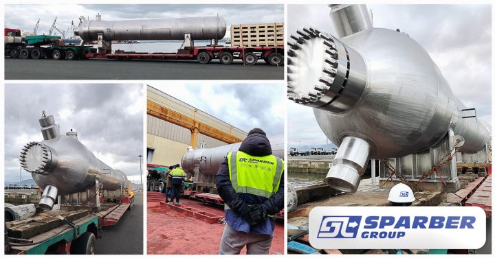 Sparber Moved 14m Long Pressure Vessels Weighing 80mt each