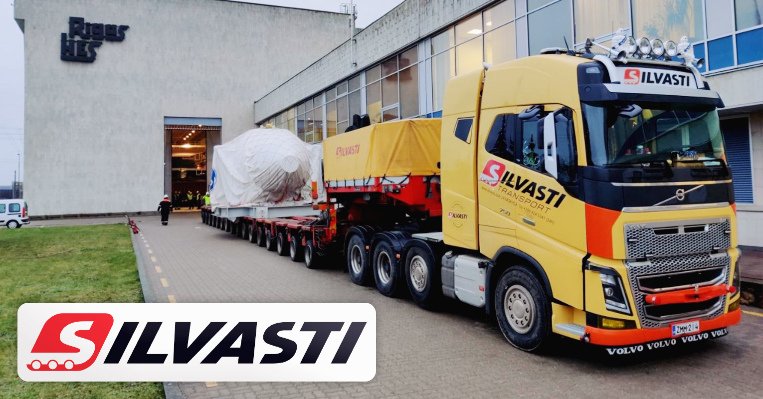 Silvasti Successfully Transported a Rotor Hub from Riga Port to Riga's Hydroelectric Power Plant