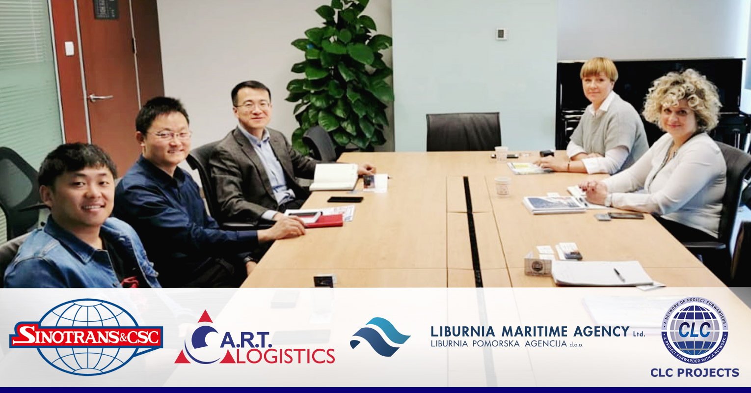 Sinotrans Project Logistics Beijing, A.R.T. Logistics, Liburnia Maritime Agency Ltd. and CLC Projects meeting in Beijing