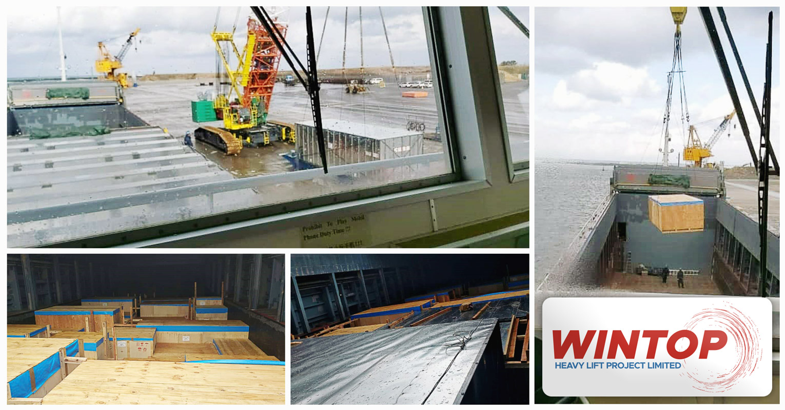 Wintop Heavy Lift Chartered a Vessel for a 1236cbm 318mt Project Shipment of Machinery
