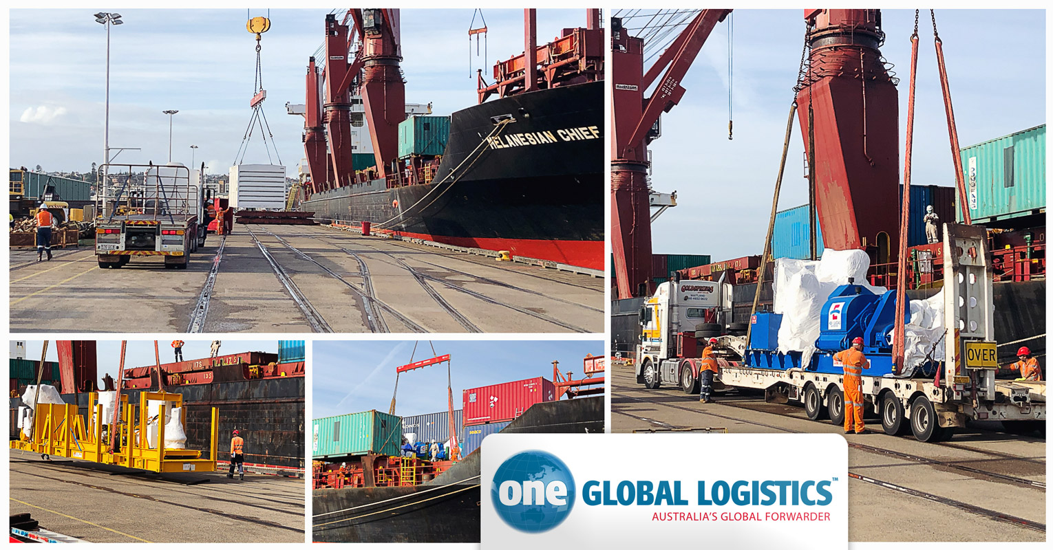 One Global Logistics Handled an HDD Drilling Spread via Vessel Charter from Auckland to Sydney