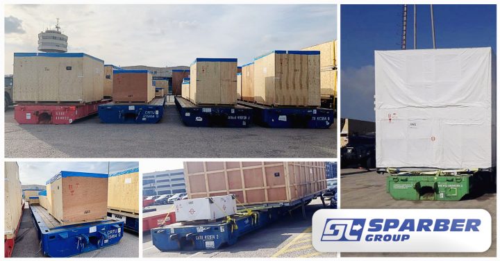 Sparber Group Handled 328 Cbm / 150 Ton Compressor & Accessories from Yokohama, Japan to Barcelona, Spain
