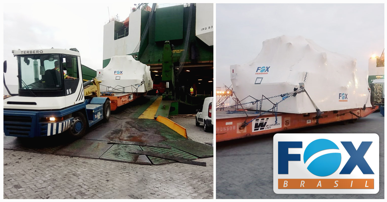 Fox Brasil Project Logistics Coordinated the Door-to-Port Logistics of an OOG Turbine + Accessories from Brazil to North America's Green Zone