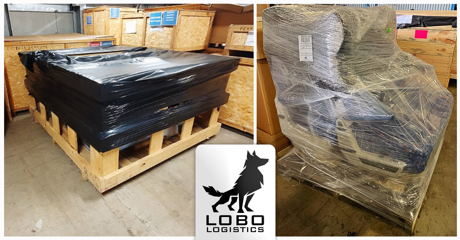 Lobo Logistics has Been Keeping Active with FCL and Small Airfreight - Here are Two Train Seats Destined for France and Some other Airfreight