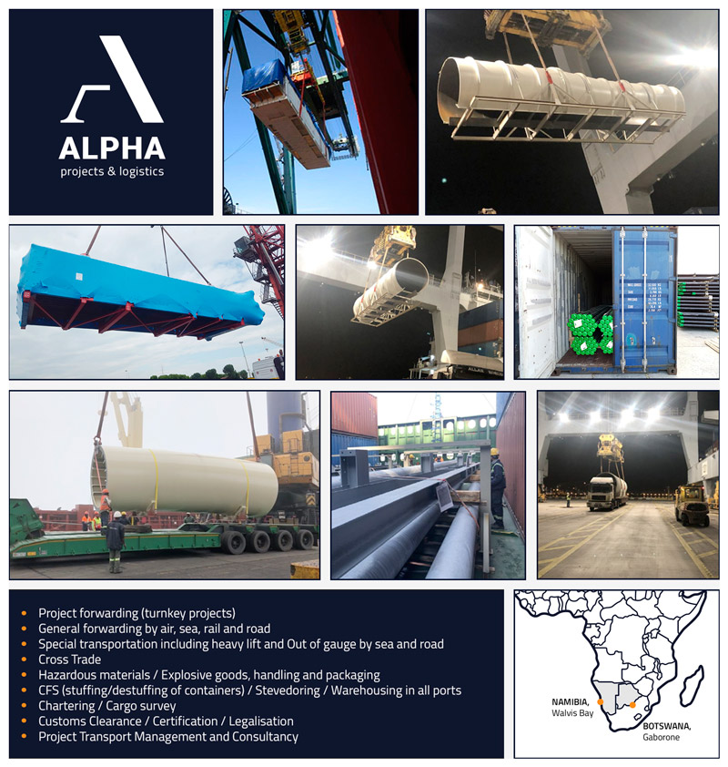 New member representing Namibia & Botswana – ALPHA Projects & Logistics
