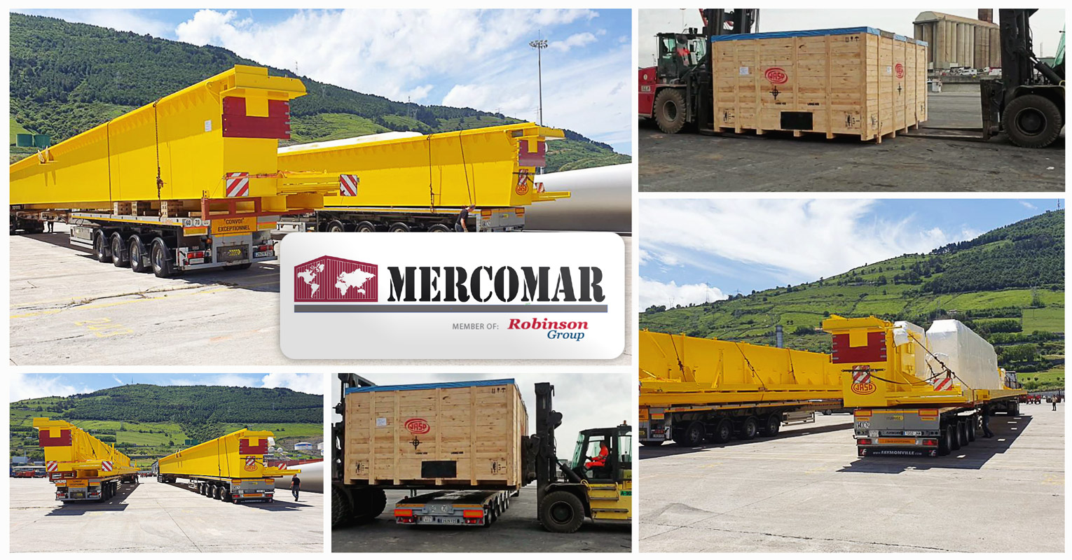 Mercomar (Robinson Group) Transported the First of Seven Gantry Cranes from Spain to Mexico