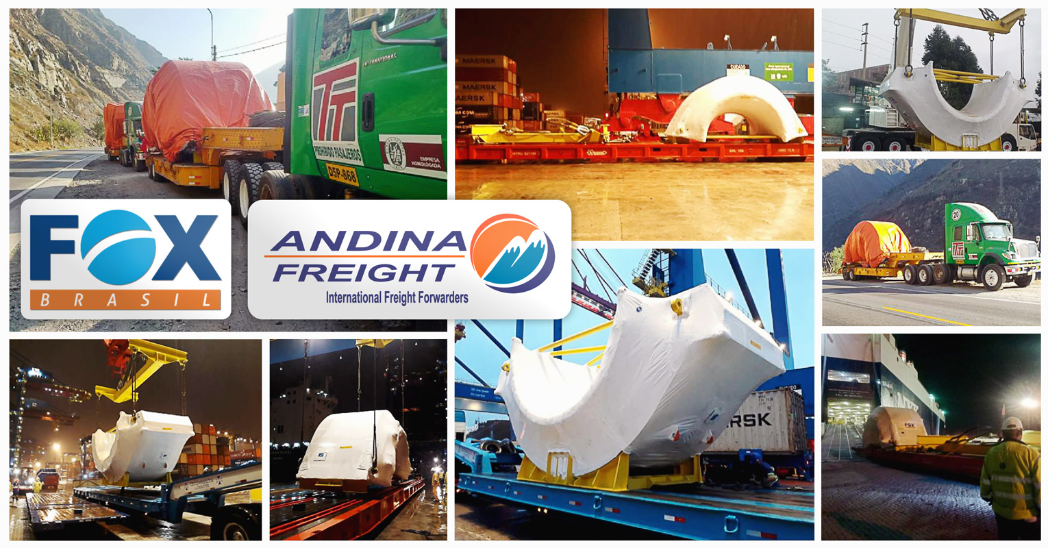 Joint Project - FOX Brasil and Andina Freight Peru Delivered 2 Stators for a Hydroelectric Project
