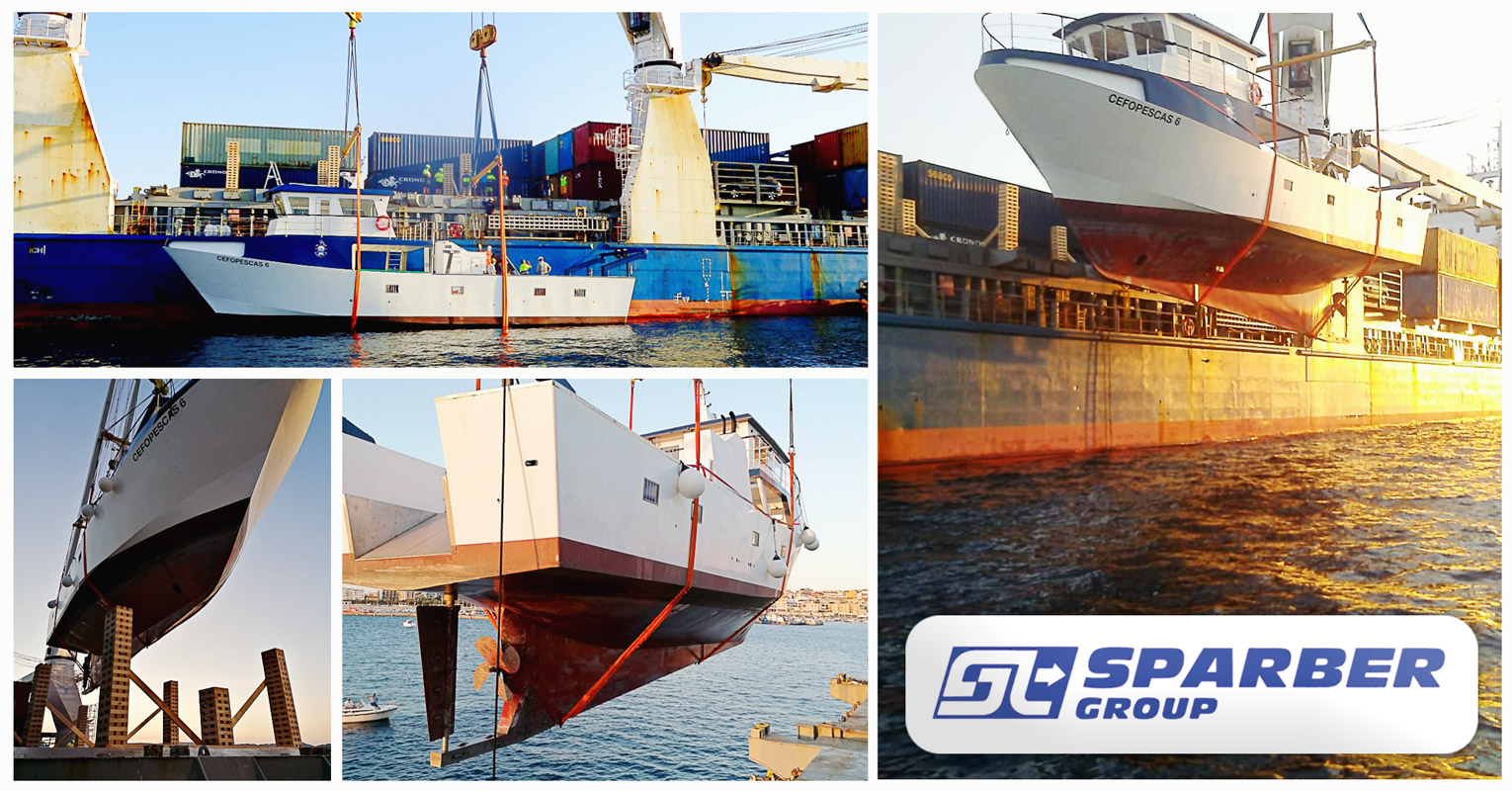 Sparber Group Shipped a Fishing Boat from Palamós, Spain to Luanda, Angola
