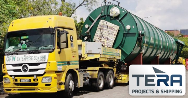 Tera Projects Trucked Project Cargo Over 100km Using their Own Bridge Telescopic Low Loader for Overall Transport Height of 5.62m