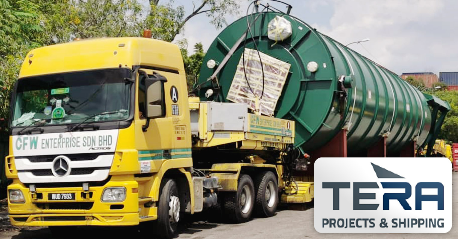 Tera Projects Trucked Project Cargo Over 100km Using their Own Bridge Telescopic Low Loader for Overall Transport Height of 5,62m