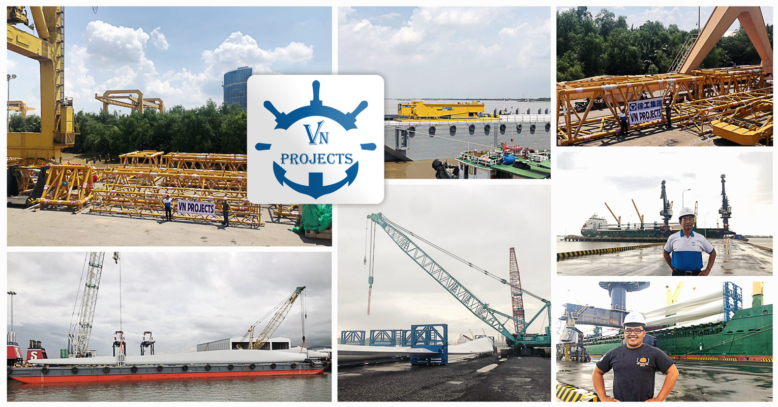VN Projects Performed Barging, Port Handling, Customer Clearance and Rigging for Near Shore Wind Power Projects
