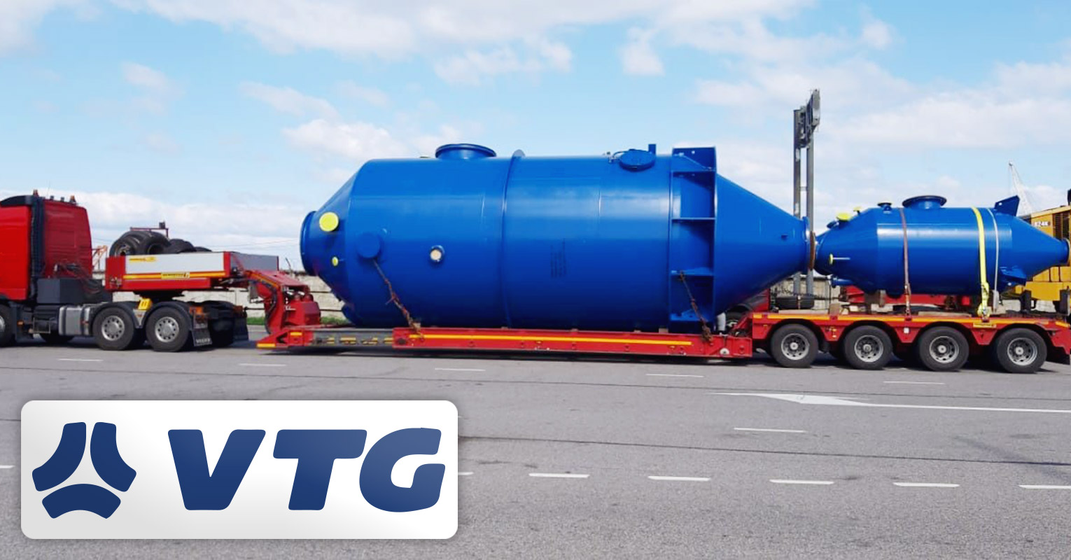 VTG Project Logistics in Germany and Russia Managed the Transportation of Heavy Goods for a Calcium Chloride Crystallisation Plant from Lübeck, Germany to Perm Krai, Russia