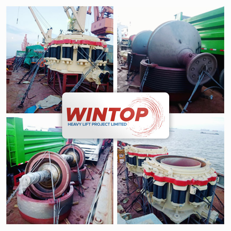 Wintop Heavy Lift Shipped 6-pkgs Totalling 144-tons from Shanghai to Tema