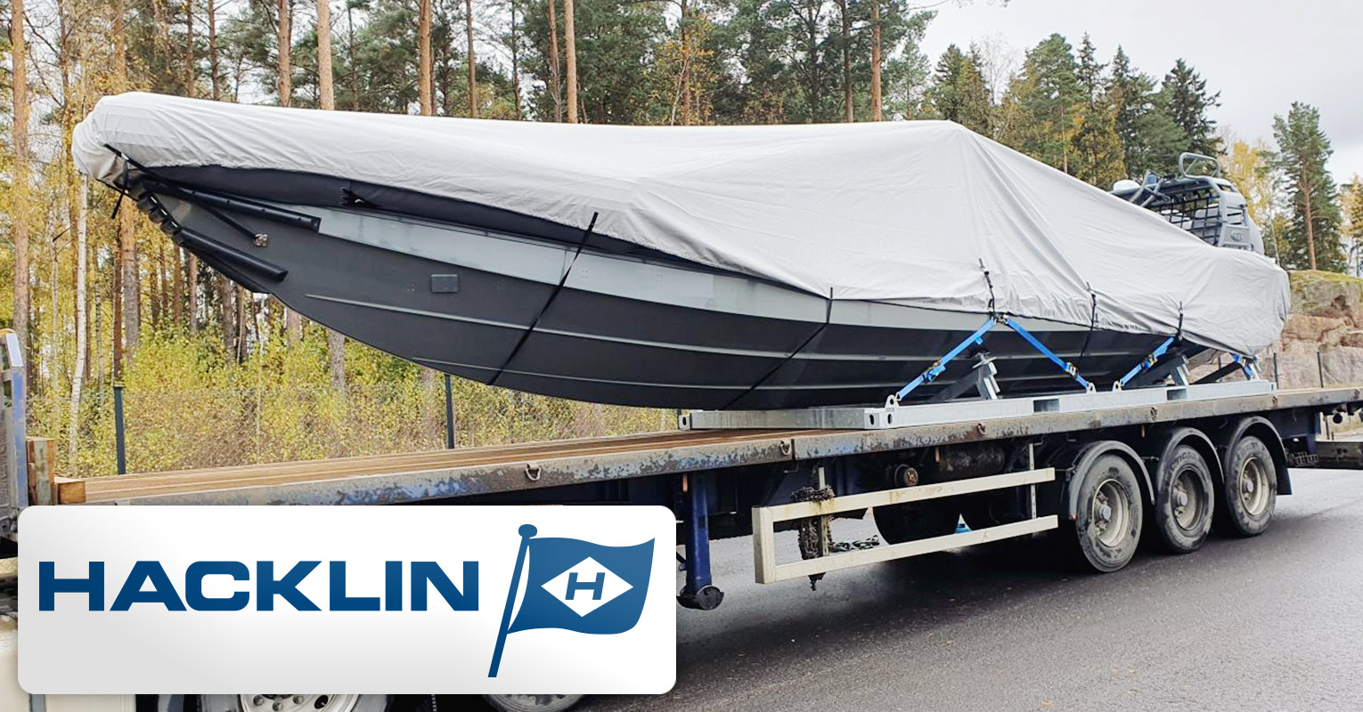Hacklin Logistics Transported a New Finnish Designed Boat for Export