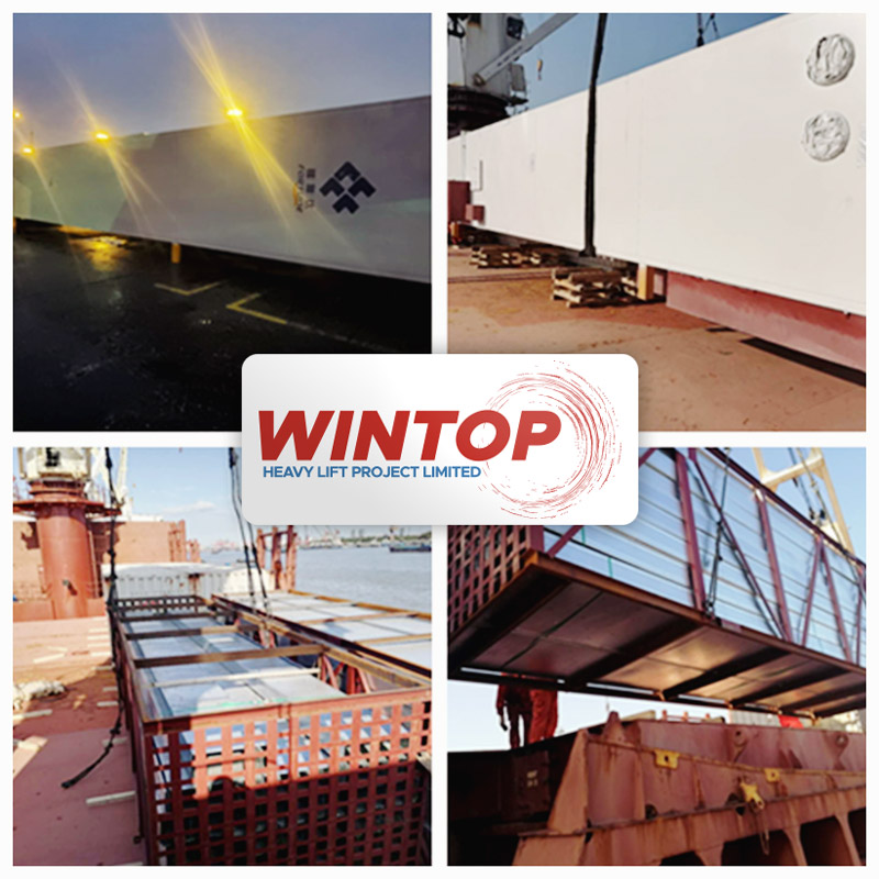 Wintop Heavy Lift Shipped 12 Crates Weighing a Total of 1,878 mt from Shanghai to Ho Chi Minh City