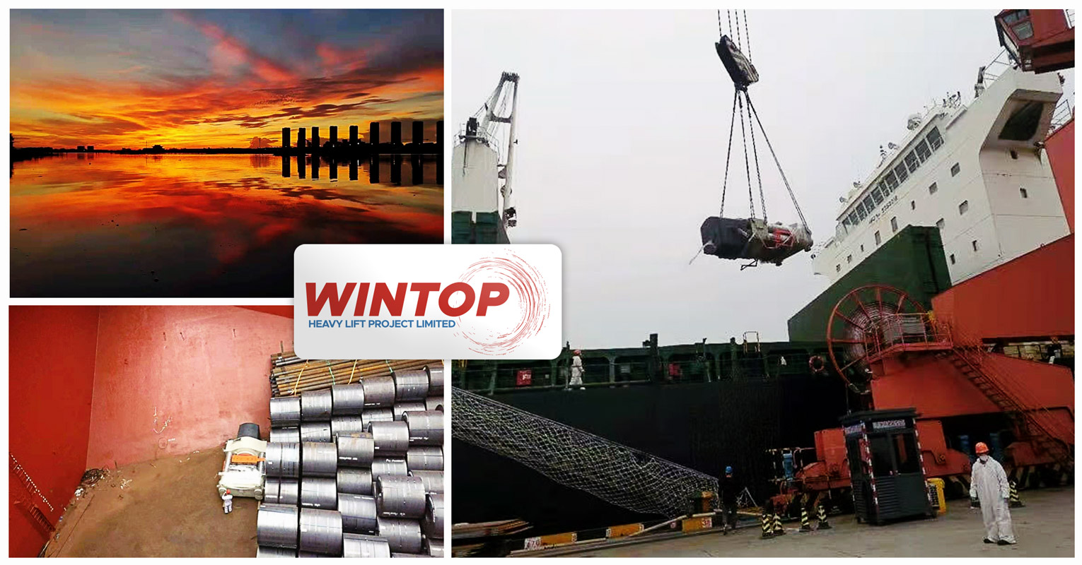 Wintop Heavy Lift Shipped 2 x 82 mt Breakbulk Pieces ex Shanghai to Kandla