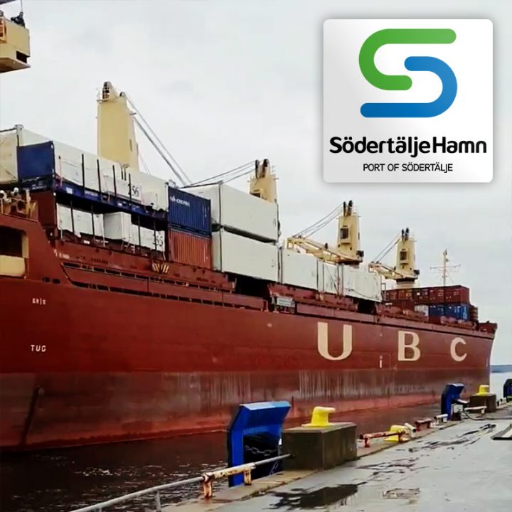 A Shipment with Housing Modules Arrived Port of Södertälje Today, Soon to Become New Homes for Many People