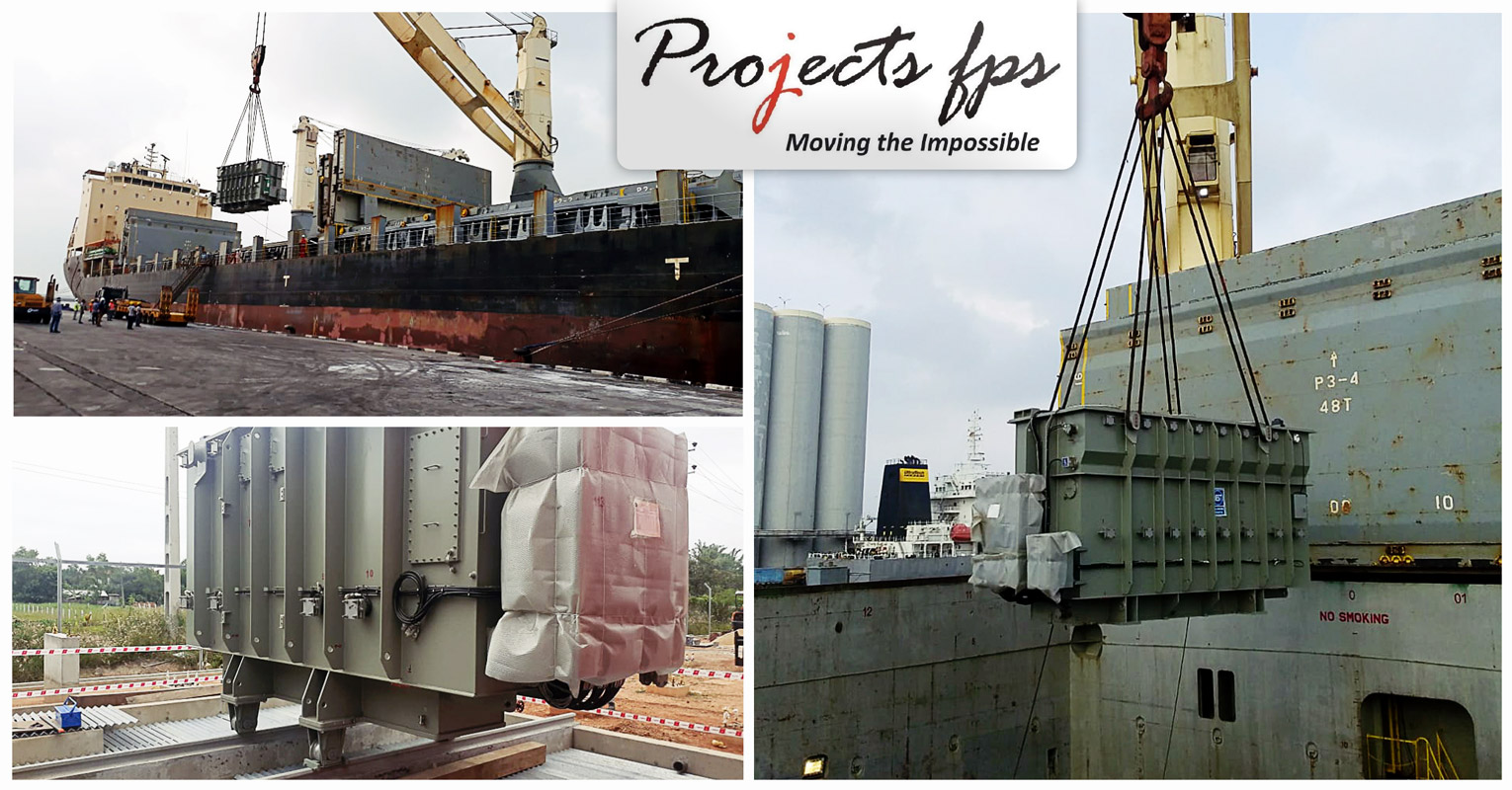 Projects FPS Handled 4 transformers in port of Colombo to Door Including Skidding to Foundation