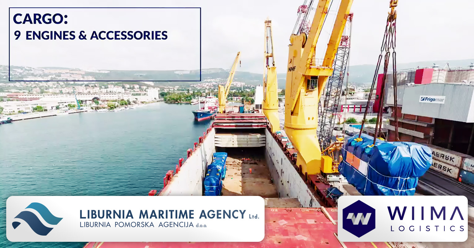 Video - Wiima Logistics and Liburnia Maritime Collaborated on a Shipment of 9 x Wartsila Gensets ex-Italy