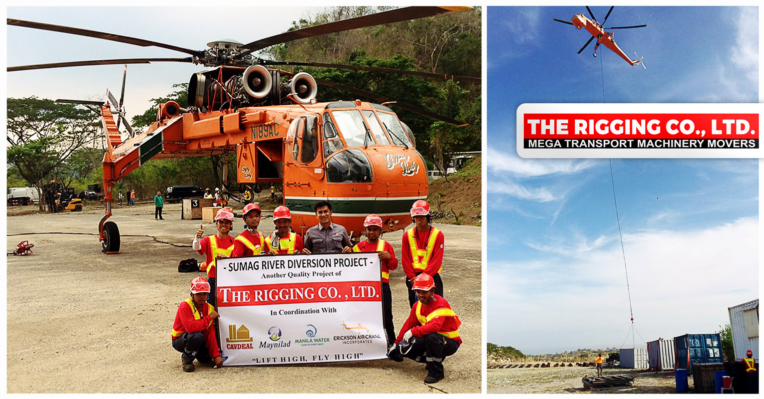 The Rigging Co Completes Aerial Lifting Works for a Water Diversion Project