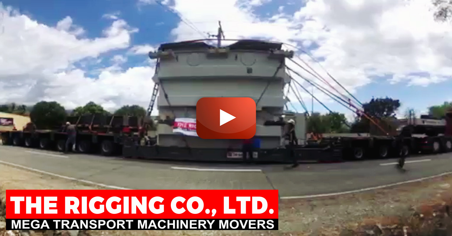Video - The Rigging Co Performed the Trucking and Spotting of a Transformer in Beautiful Rural Philippines