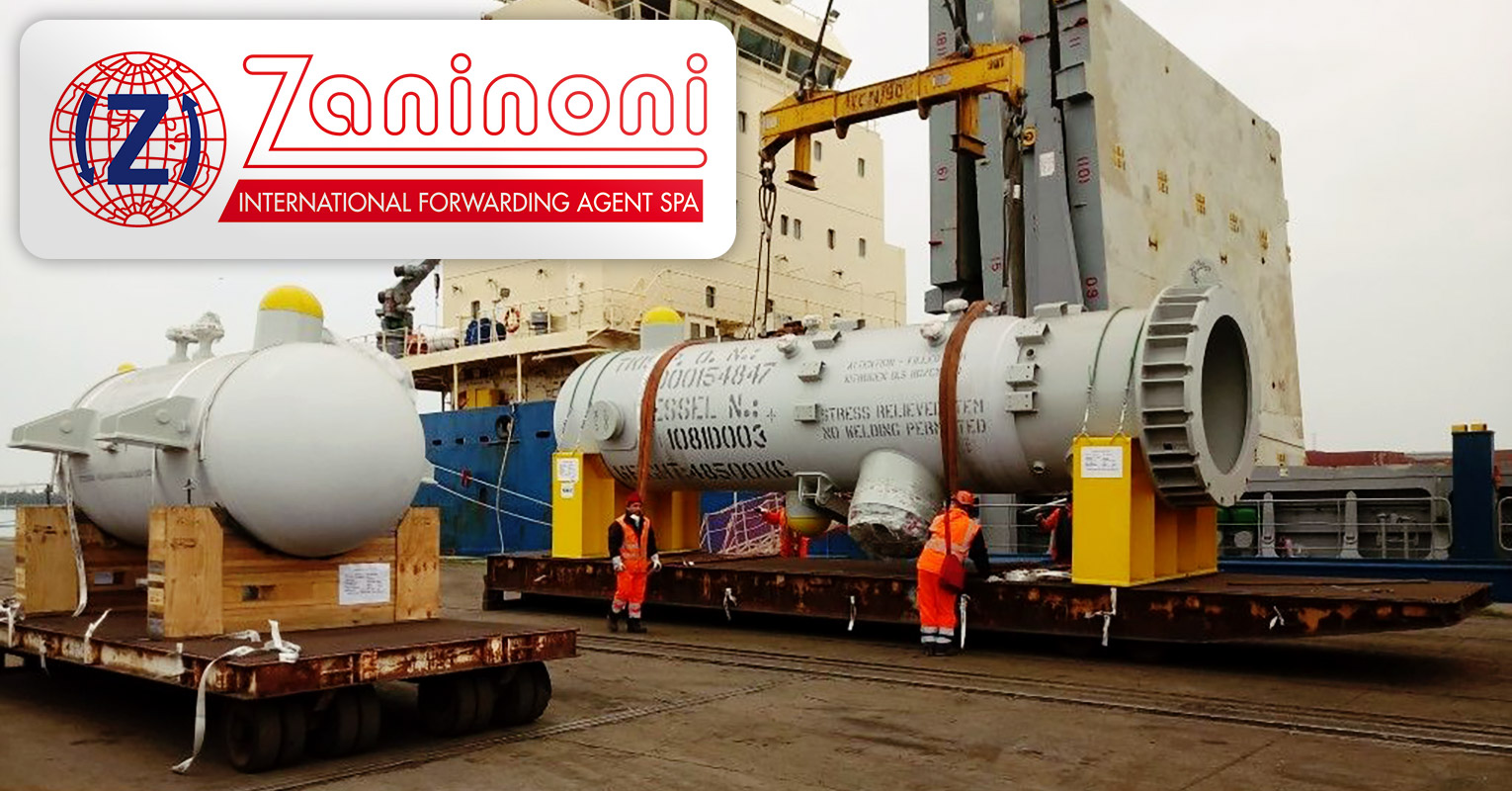 Zaninoni Shipped a 48mt Heat Exchanger and 18mt Pressure Vessel to Egypt