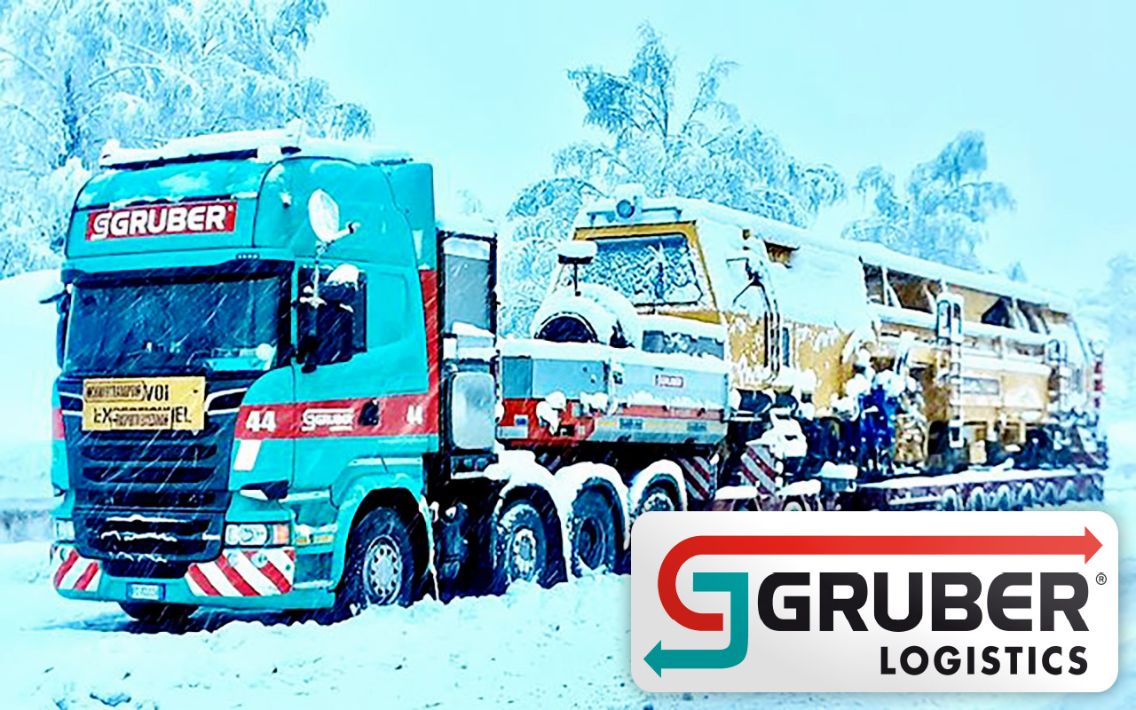 Gruber Logistics Handled a 120mt Locomotive from Berlin to Italy in Extreme Weather Conditions