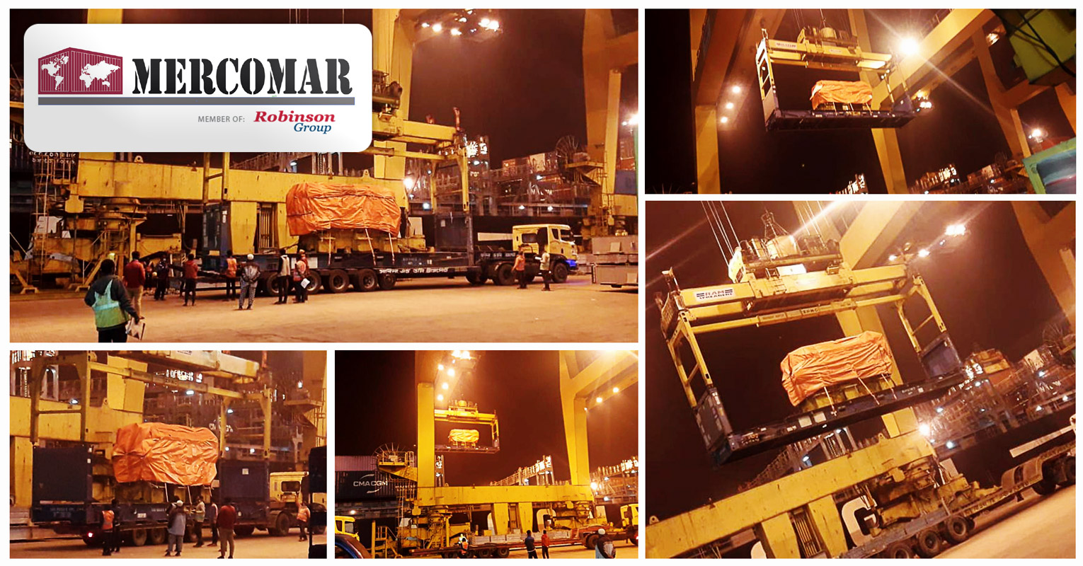 Mercomar Transported a Caterpillar Engine 3616 along with Spare Parts from Bangladesh to Argentina