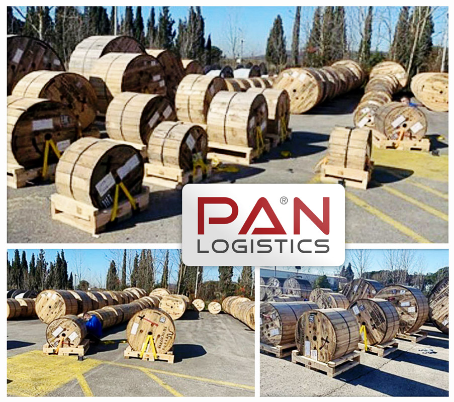 Pan Logistics Transported 27 x 20mt Cable Drums from Istanbul to Shanghai by Airfreight for the Arctic LNG 2 Project