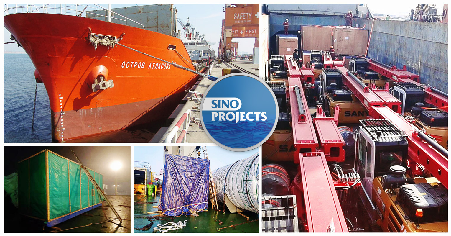 Sino Projects Loaded Breakbulk Cargo at both Lianyungang and Tianjin ports for Vladivostok Russia