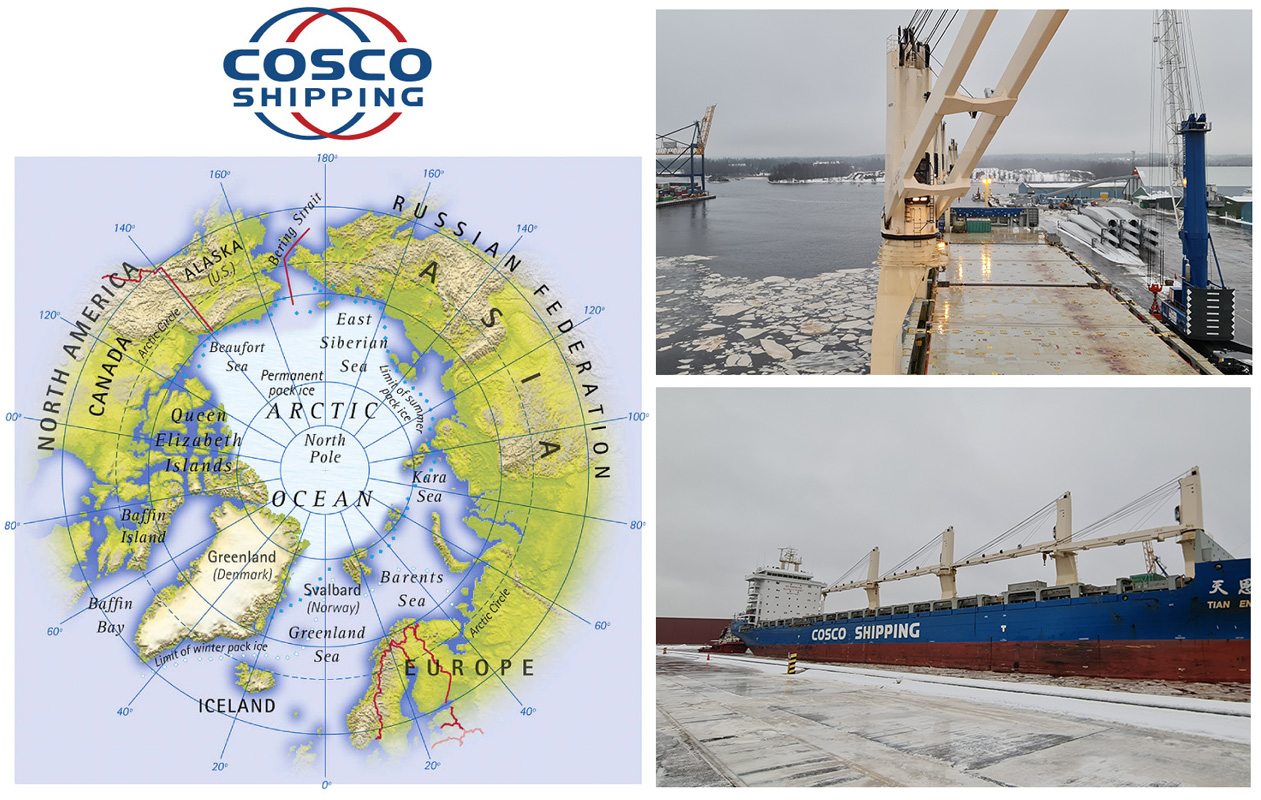 Message from COSCO Specialized Carriers Regarding their Arctic Sea Route Service
