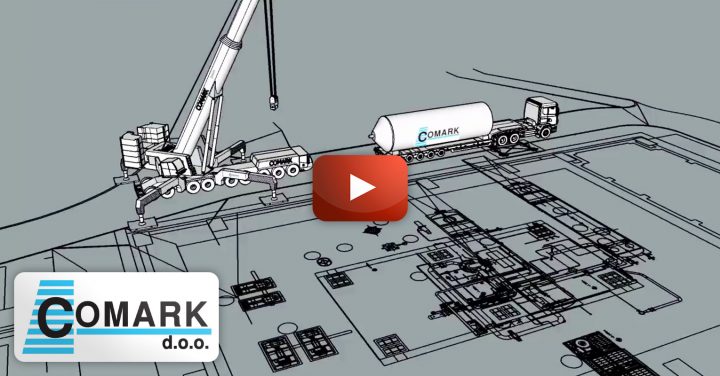 Video – Comark Shows an Example of a Detailed Layout of Transport and Lifting Operations they Designed for a Customer
