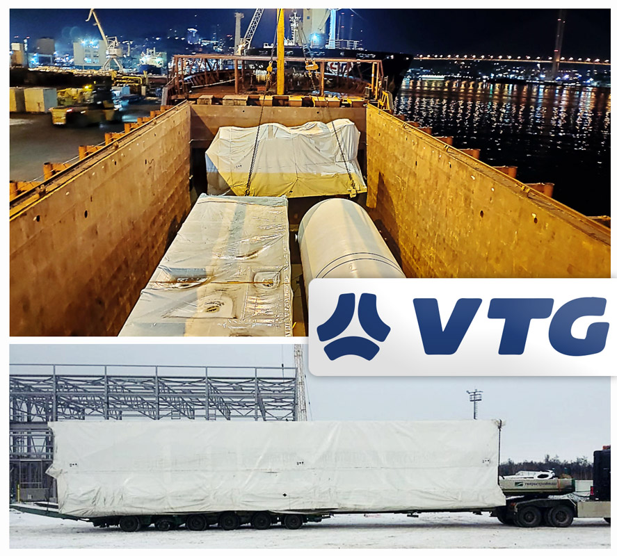 VTG's German and Russian Project Logistics Teams Coordinated to Transport an Over-sized Heavy-lift Air Separation Unit from Turkey to Eastern Siberia