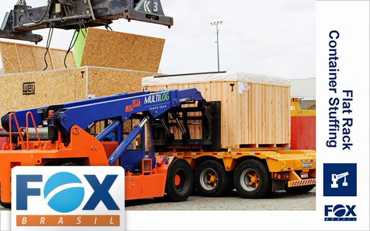 Fox Brasil is Experienced in Flat Rack Container Stuffing (among other project handling operations)