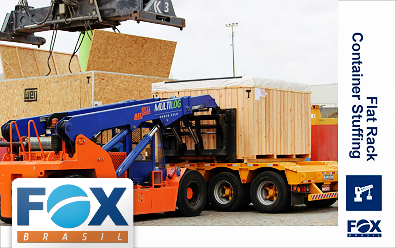 Fox Brasil is Experience in Flat Rack Container Stuffing (among other project handling operations)